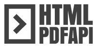 HTML to PDF API logo black